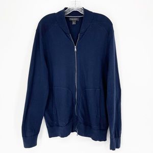 Banana Republic Supima Cotton Zip Up Sweater Size Large